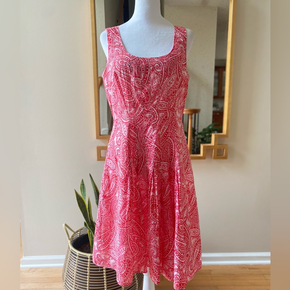 Tommy Hilfiger Paisley Print Fit & Flare dress sz 6